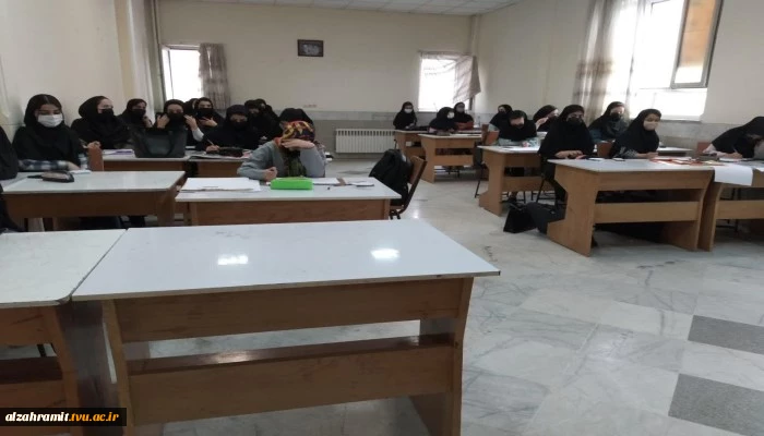گزارش تصویری برگزاری کلاس های حضوری در آموزشکده الزهرا(س) 6