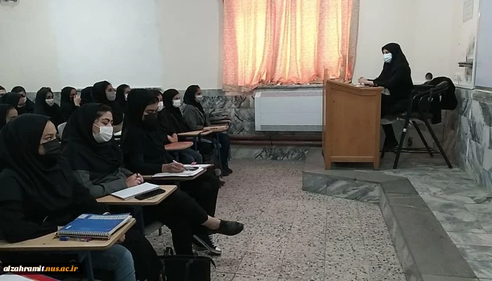 گزارش تصویری برگزاری کلاس های حضوری در آموزشکده الزهرا(س) 11