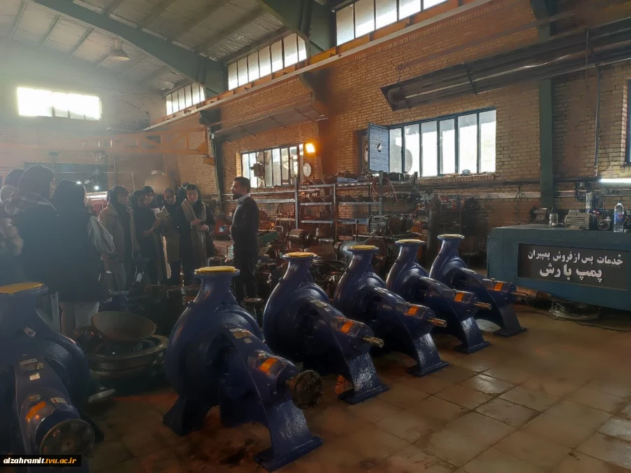 بازدید دانشجویان رشته صنایع شیمیایی آموزشکده الزهرا (س) مشهد از شرکت زیرمجموعه هلدینگ پمپیران 3