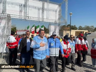 حضور کانون دانشجویی هلال احمر آموزشکده الزهرا(س)مشهد به عنوان تیم پذیرش مانور تمام عیار زلزله مشهد 2