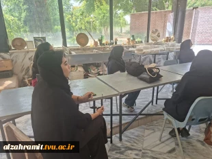 بازدید دانشجویان هسته‌های هنری آموزشکده الزهرا (س) مشهد از کارگاه «خلاق سفال» با هدف توسعه مهارت‌های ایده‌پردازی 2