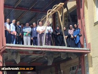 بازدید میدانی ریاست واحد استانی خراسان رضوی از روند احداث سالن همایش آموزشکده دختران مشهد