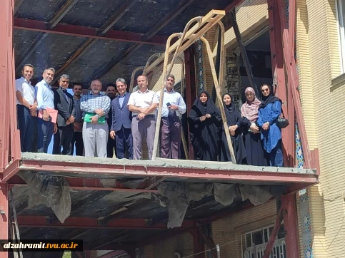 بازدید میدانی ریاست واحد استانی خراسان رضوی از روند احداث سالن همایش آموزشکده دختران مشهد