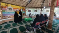 برگزاری آیین قرائت زیارت عاشورا به مناسبت هفته وحدت در آموزشکده دختران مشهد
