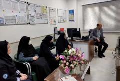 آیین سپاس از فرشتگان رحمت، تجلیل ریاست آموزشکده دختران مشهد از پرستاران درمانگاه چمران و بیمارستان بینا